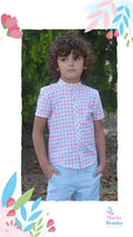 Conjunto cuadros celeste y rosa