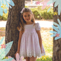 Vestido rosa pastel