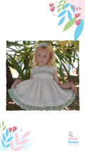 Vestido talle alto verde