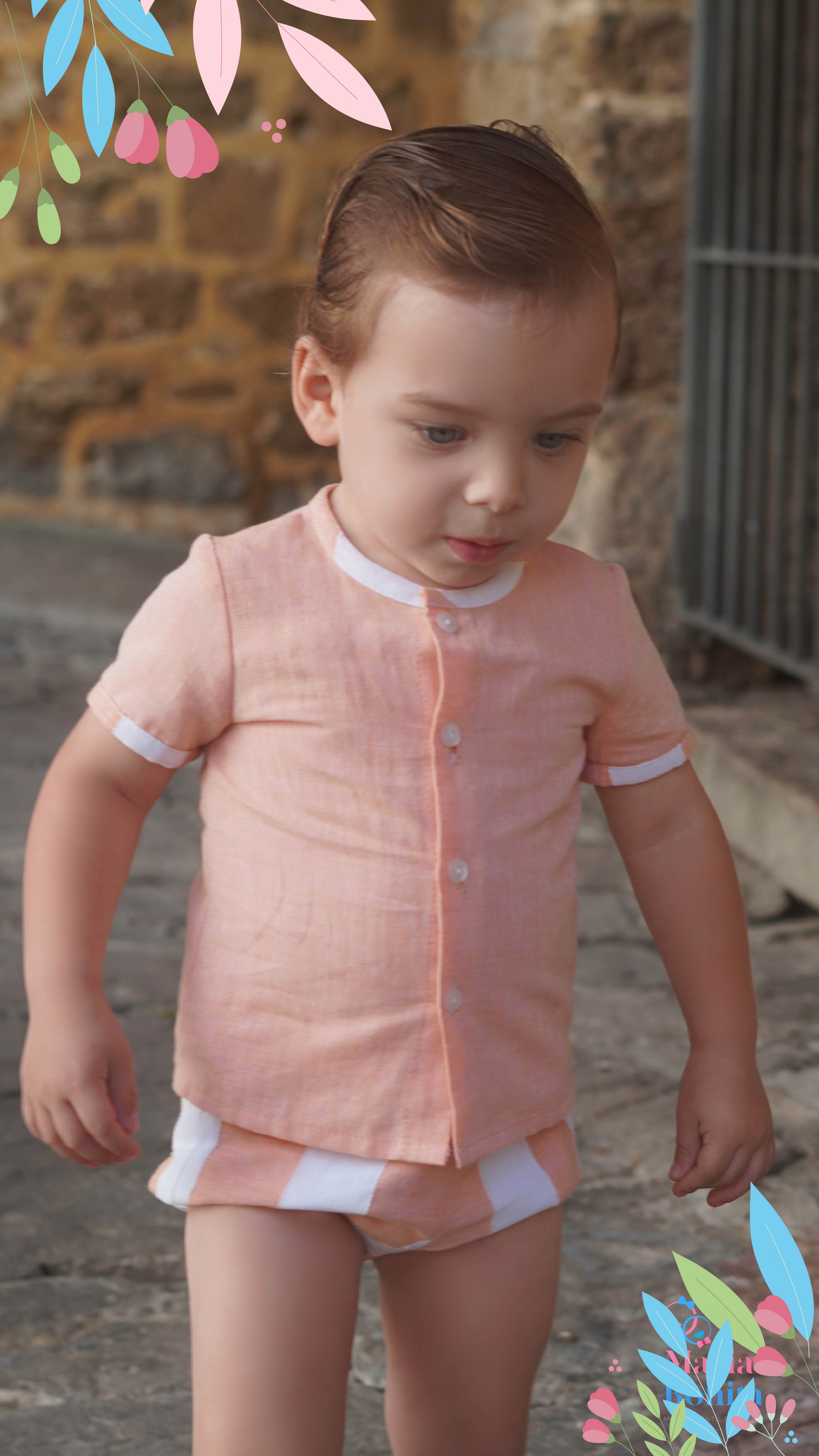 Conjunto bebe Coral