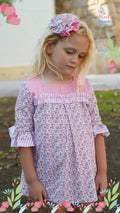 Vestido rayas y flores
