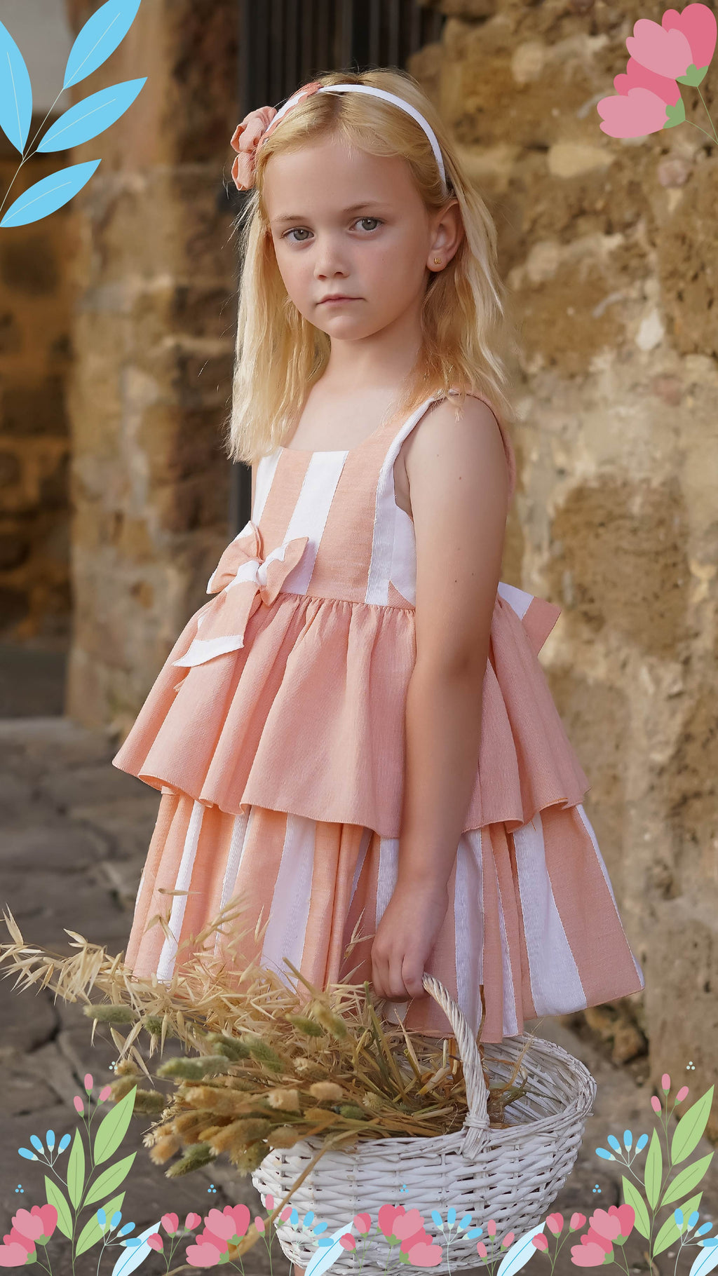 Vestido talle alto Coral